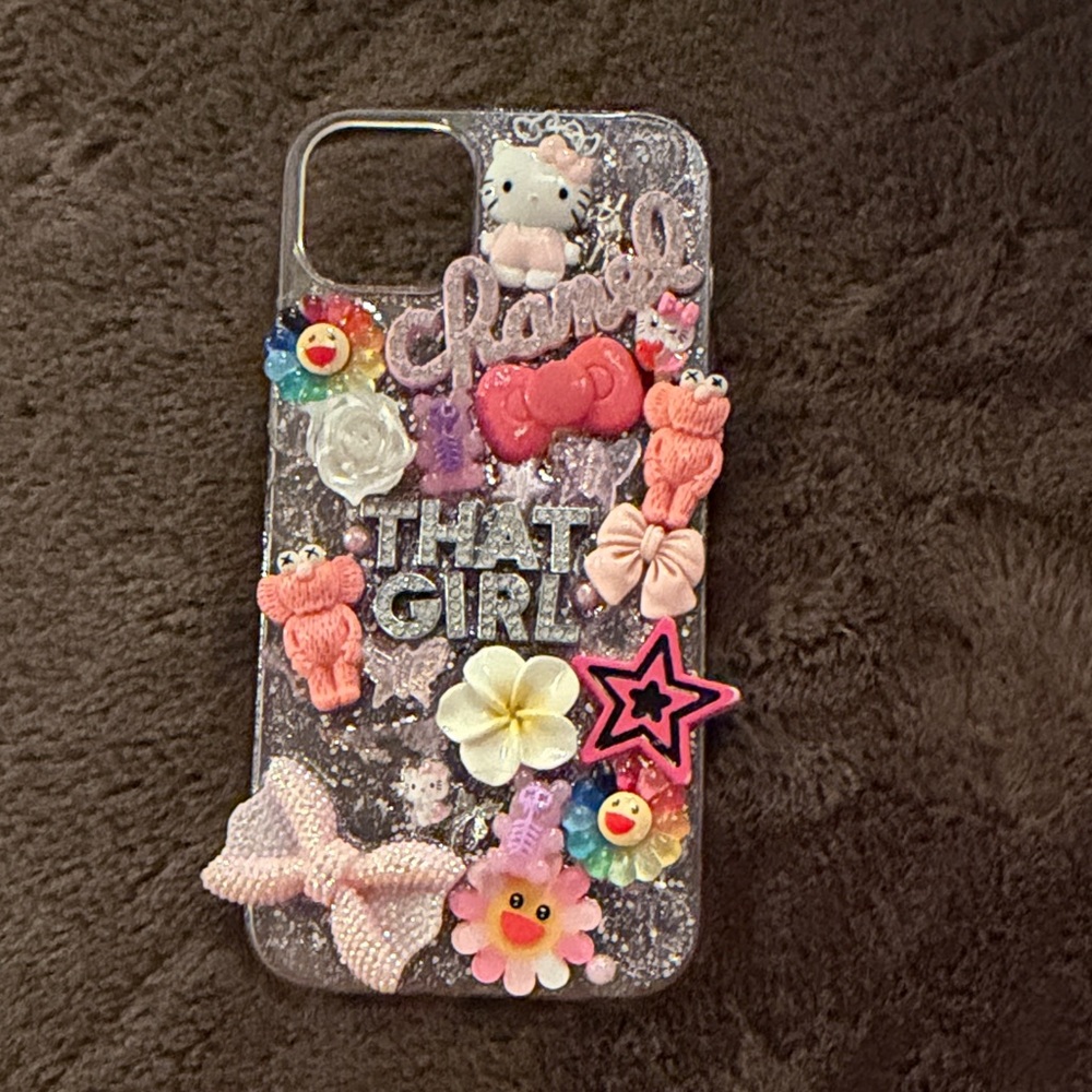 Sparkly 'That Girl' Pink Embellished Phone Case